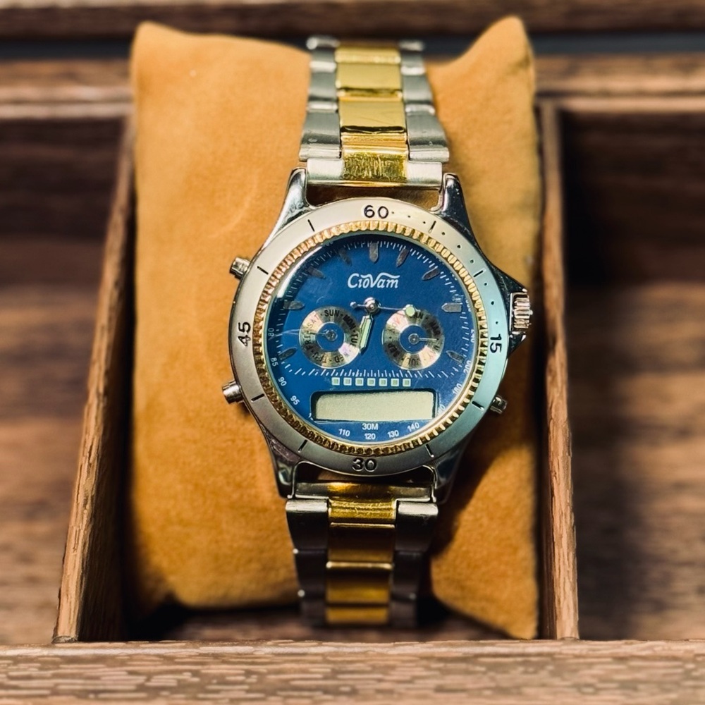 Ciovam Old School Analog and Digital Watch